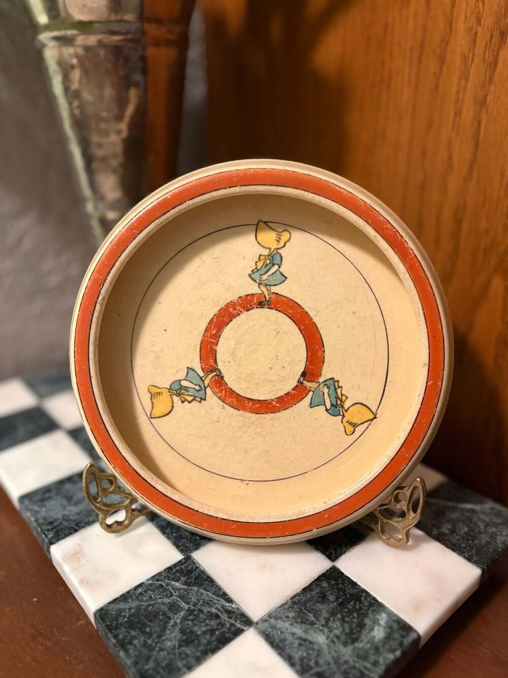 Roseville Sunbonnet Sue Juvenile Creamware Plate